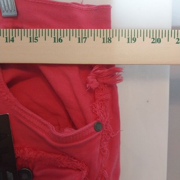 AHP Men's Jeans Sz 36x36 Pink Stacked Distressed Frayed Hip Hop Punk Streetwear - Picture 4 of 14